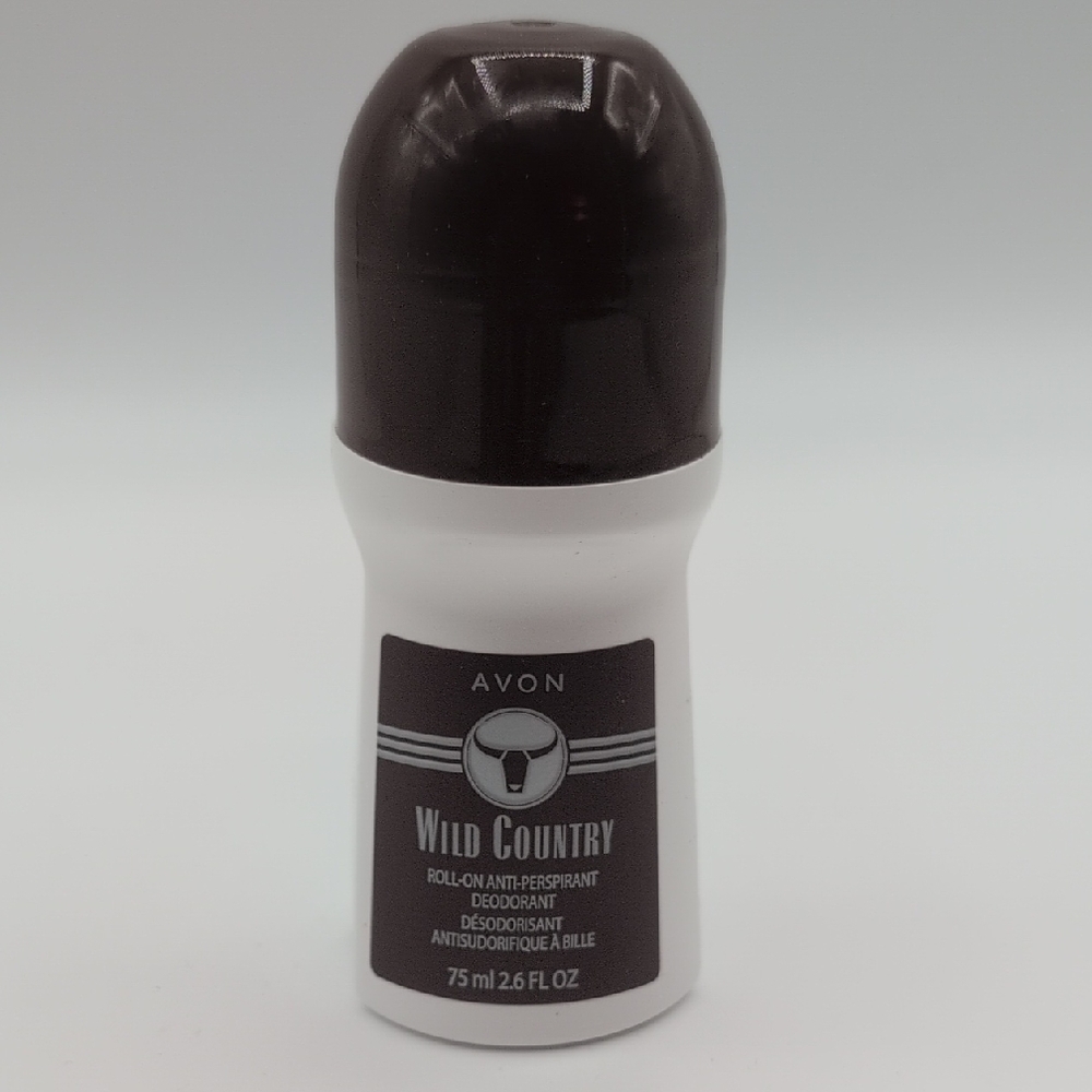 4 X Avon Wild Country Roll-On Deodorant - Brown and White